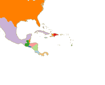 Regional Caribbean eSIM plans - map of the Caribbean