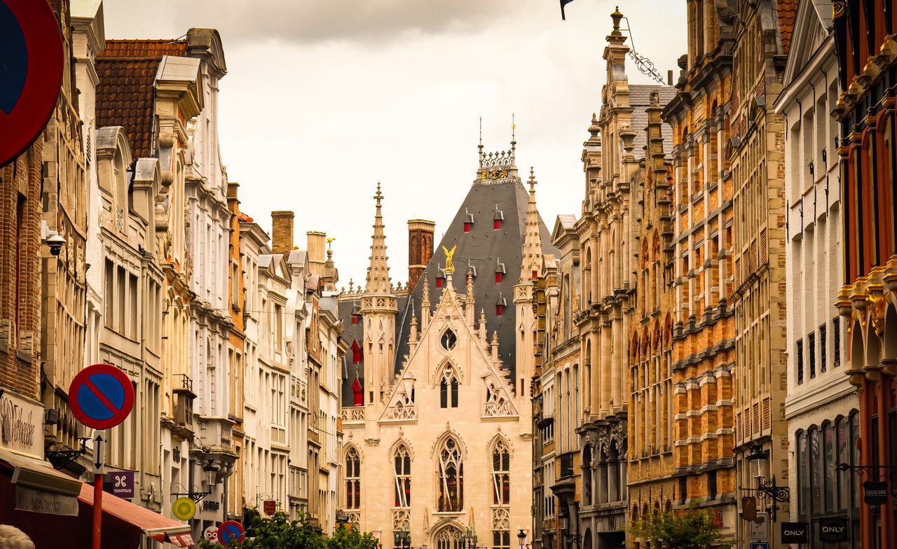 Best eSIM for Belgium travel - photo of historic city architecture in Belgium.