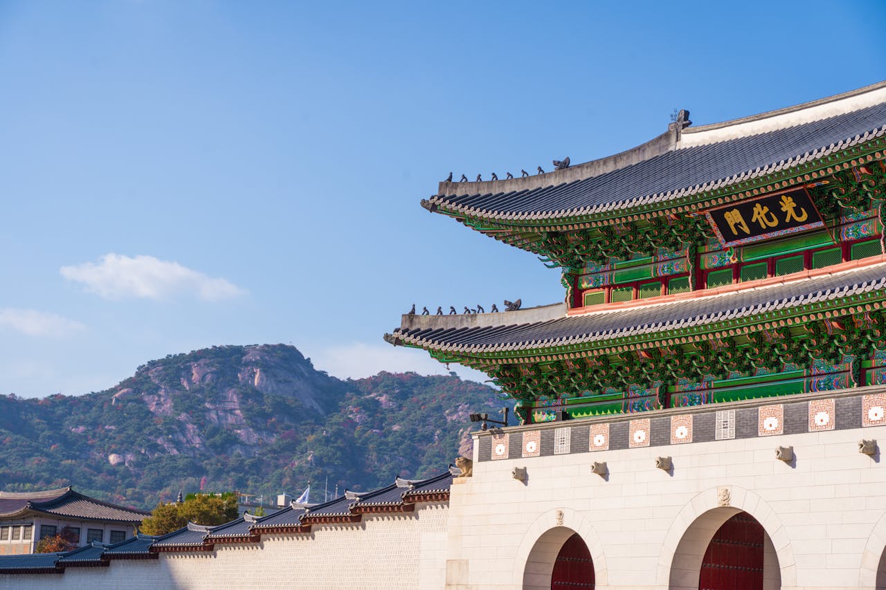 South Korea eSIM travel plans - photo of a traditional temple in South Korea