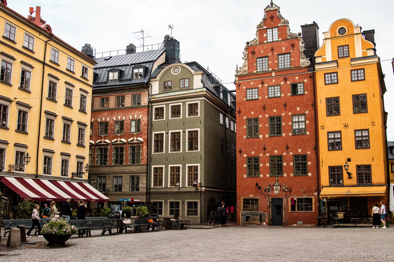 Best Sweden eSIM - photo of colorful buildings in Sweden city.