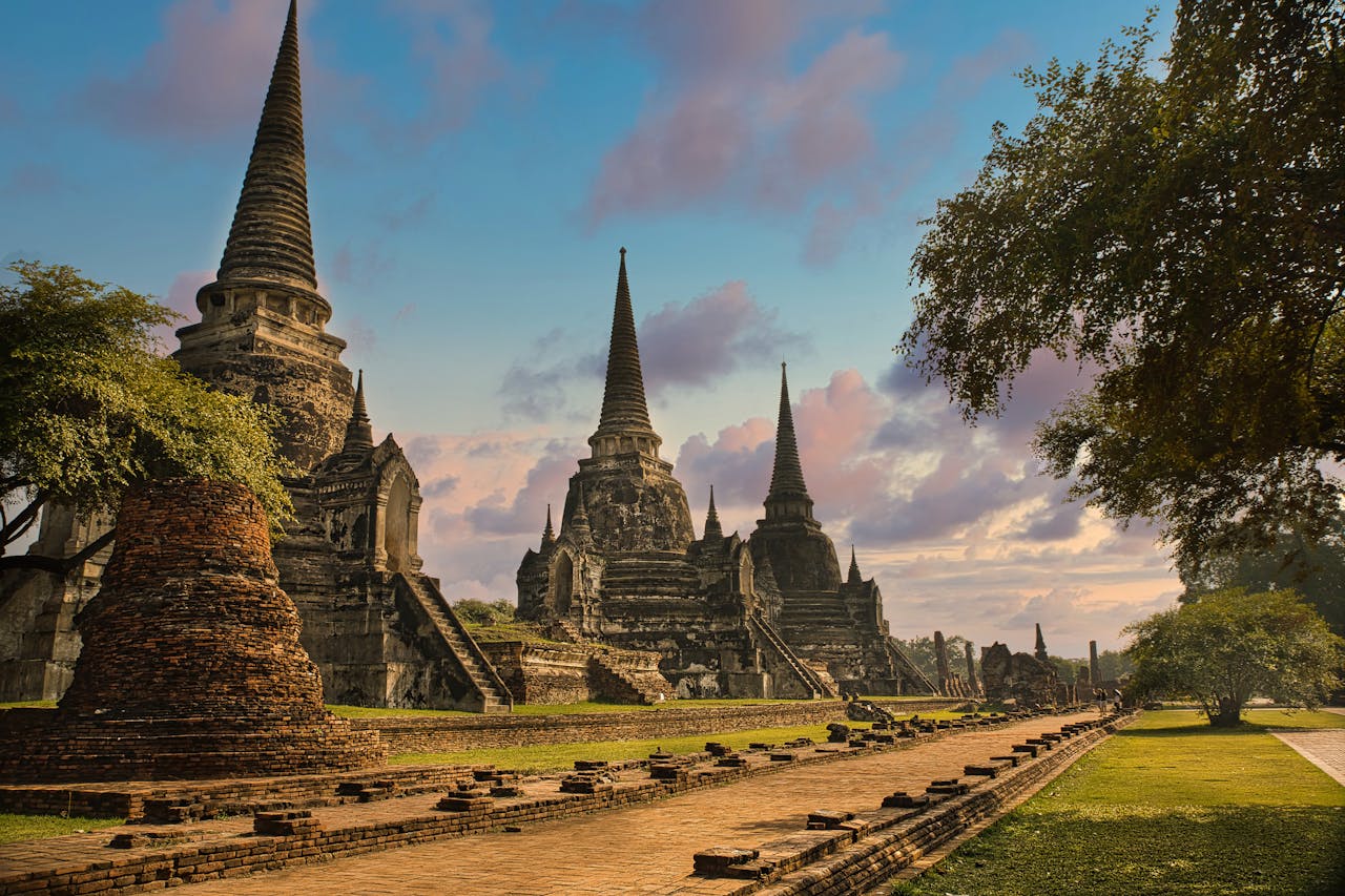 Thailand eSIM plans for travel - photo of ancient temples in Thailand